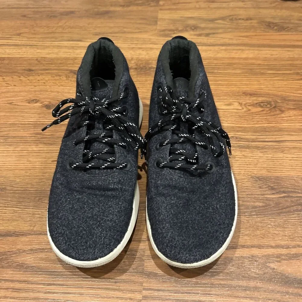 Allbirds Wool Runner Up Mizzle Charcoal Gray High Top Sneaker Shoes WRUM Mens 12 - Picture 2 of 11